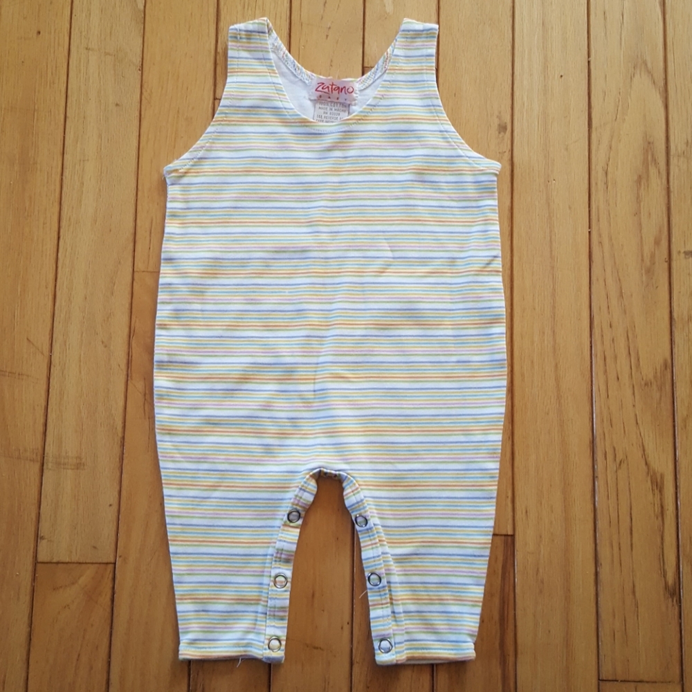 Striped Zutano Summer Romper
